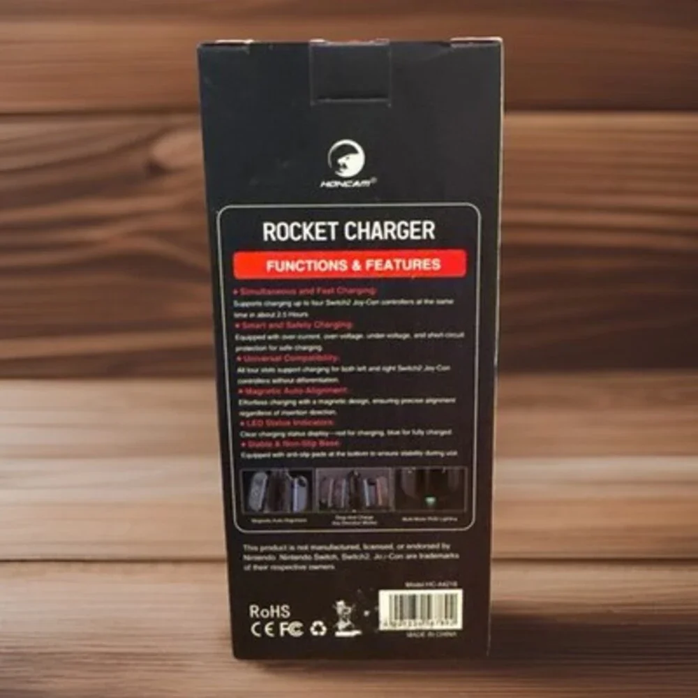 Rocket Charger For Switch 2 Joy Con 2 RGB